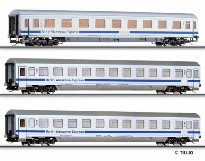 Set of 3 Passenger cars "Berlin-Warzawa-Express" Set #1 (limited edition)<br /><a href='images/pictures/Tillig/T01601.jpg' target='_blank'>Full size image</a>